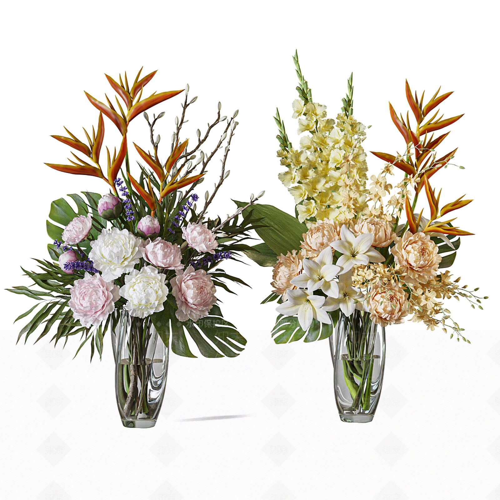 现代花艺SU模型下载【ID:1204524534】