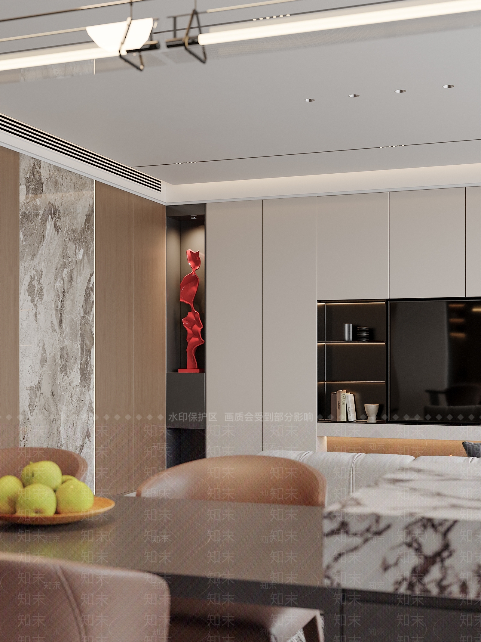 现代家居餐厅3D模型下载【ID:1222054960】