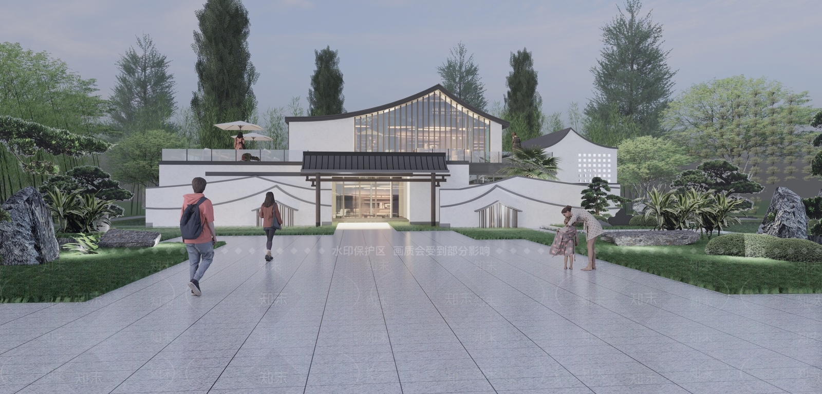 新中式中式其他公共建筑SU模型下载【ID:1204530449】