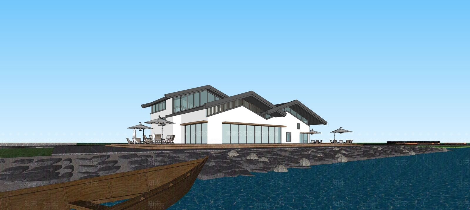 现代新中式其他公共建筑SU模型下载【ID:1204533143】