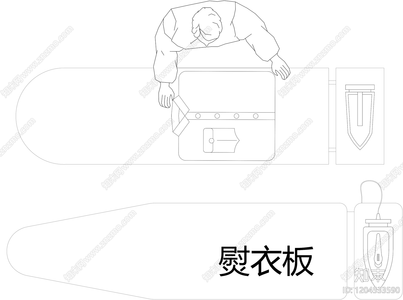 现代家具图库cad施工图下载【ID:1204533590】
