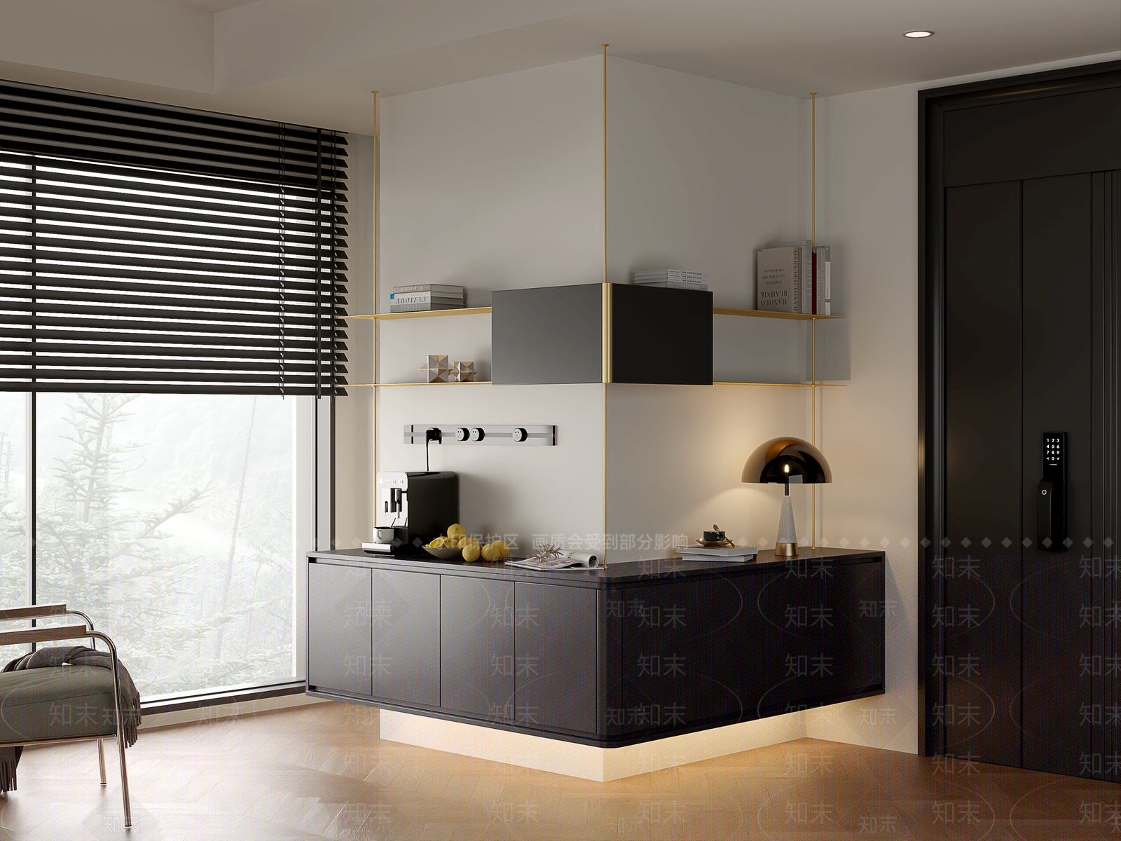 现代复古玄关SU模型下载【ID:1204535103】