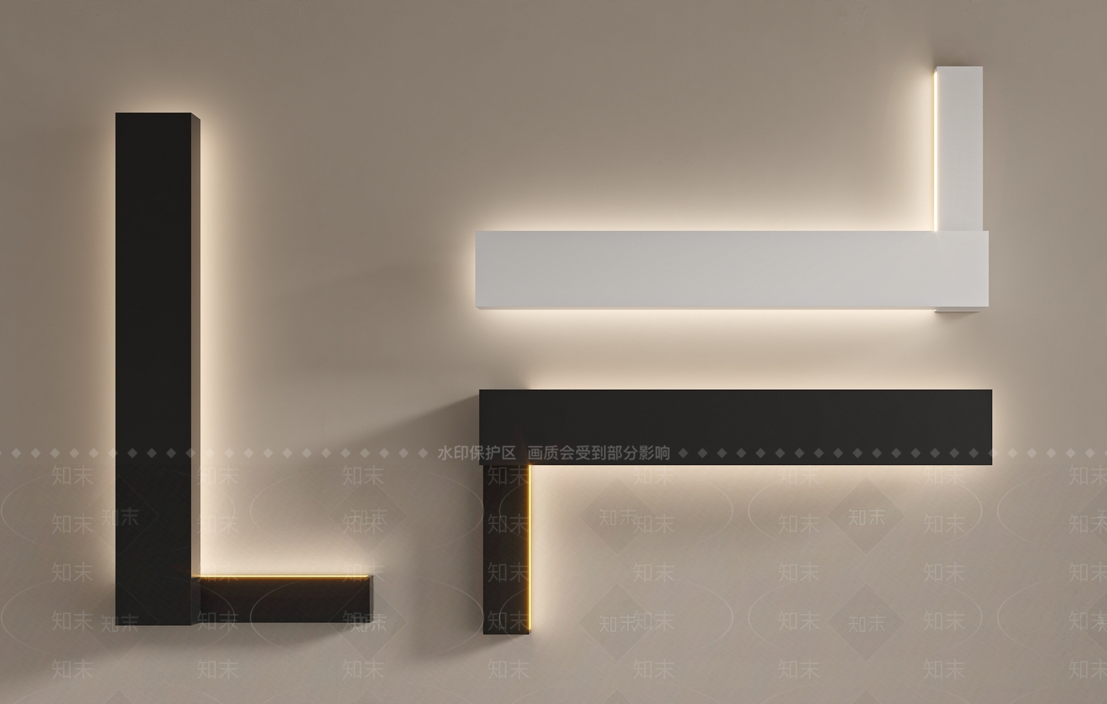 现代轻奢壁灯3D模型下载【ID:1204536738】