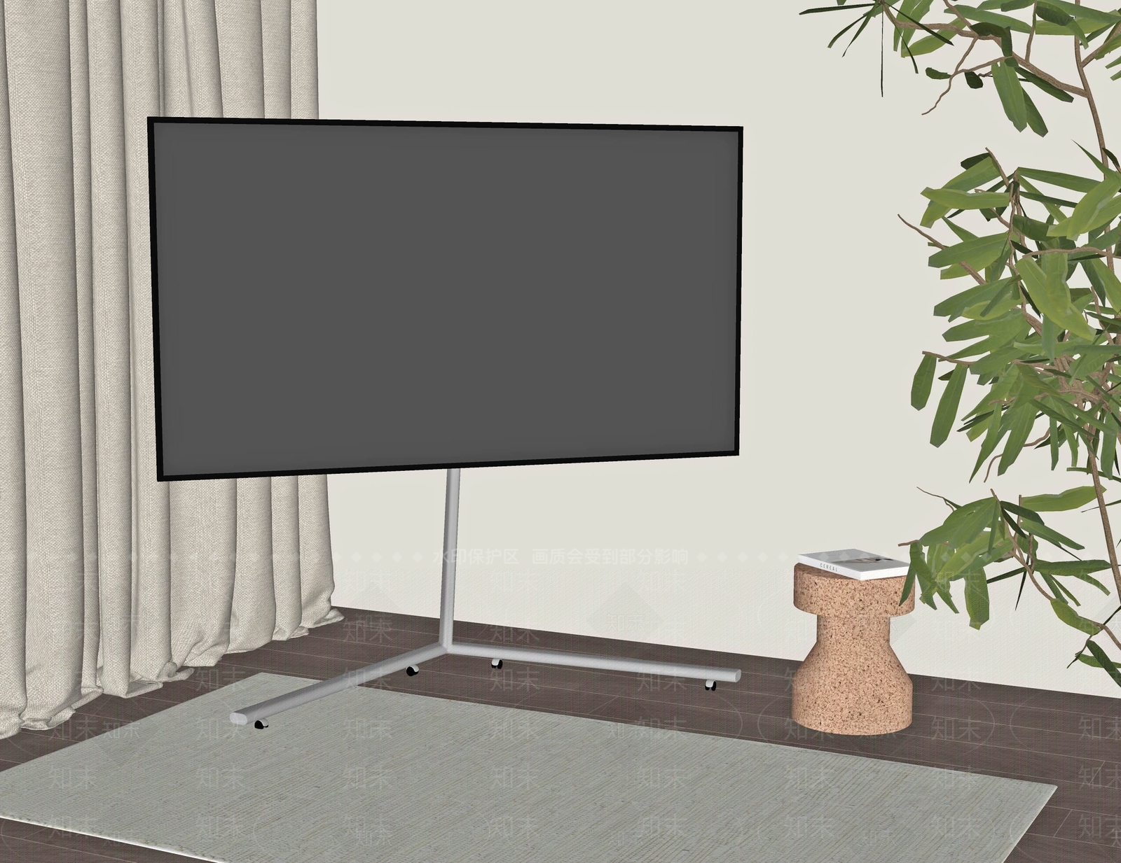 电视SU模型下载【ID:1204544737】
