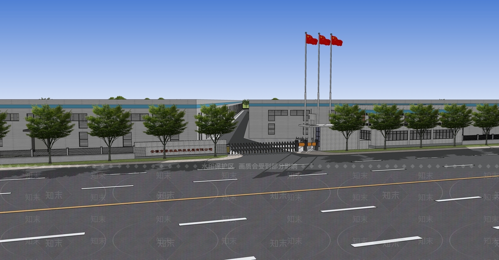 现代厂房SU模型下载【ID:1204546027】