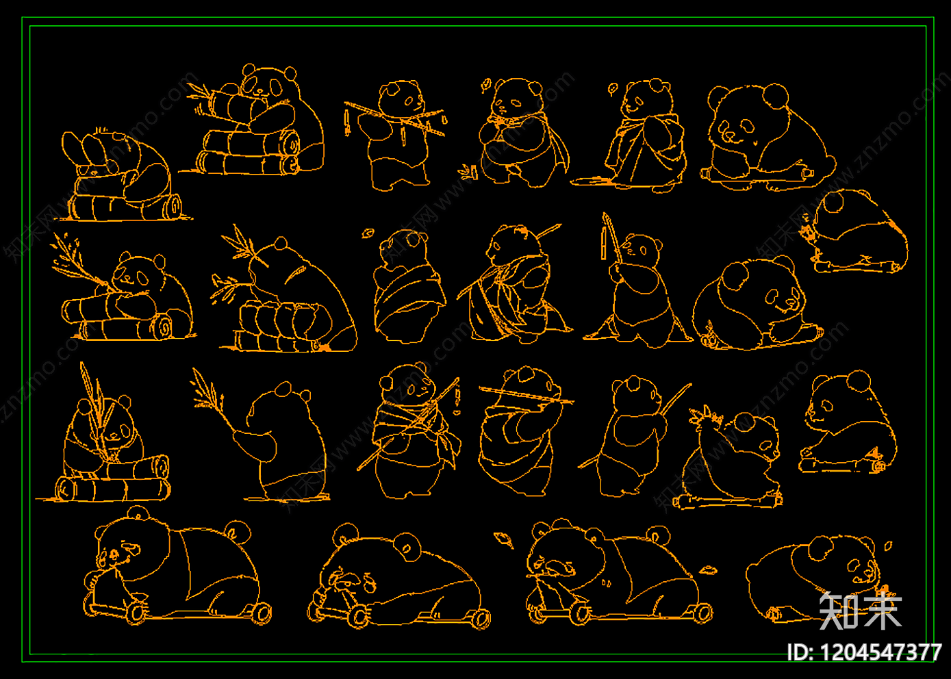 现代动物施工图下载【ID:1204547377】