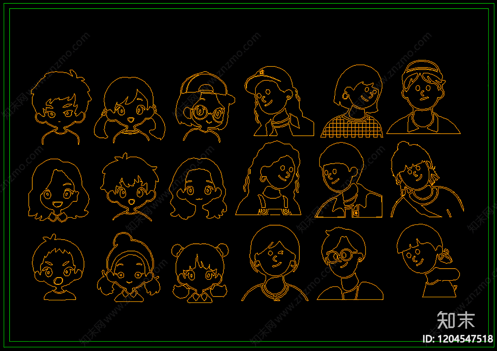 现代动物施工图下载【ID:1204547518】