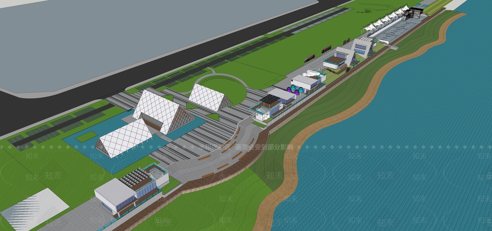 现代其他商业建筑SU模型下载【ID:1204548294】