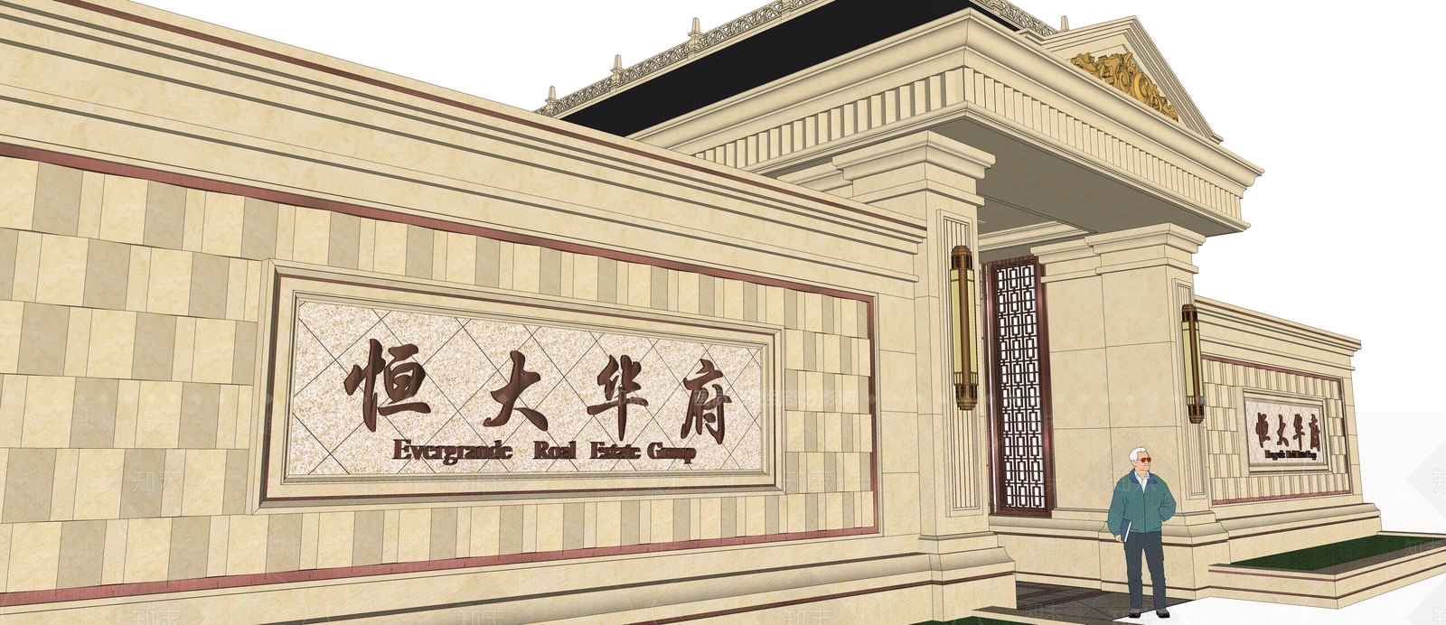 欧式简欧亭子SU模型下载【ID:1204548546】