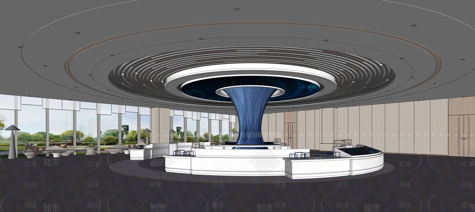 现代简约其他办公区域SU模型下载【ID:1204549244】