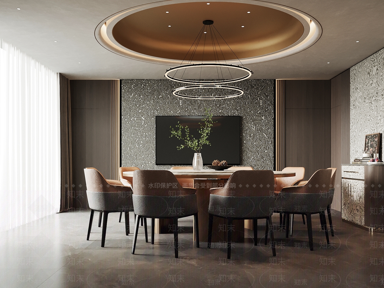 现代包厢3D模型下载【ID:1204549097】