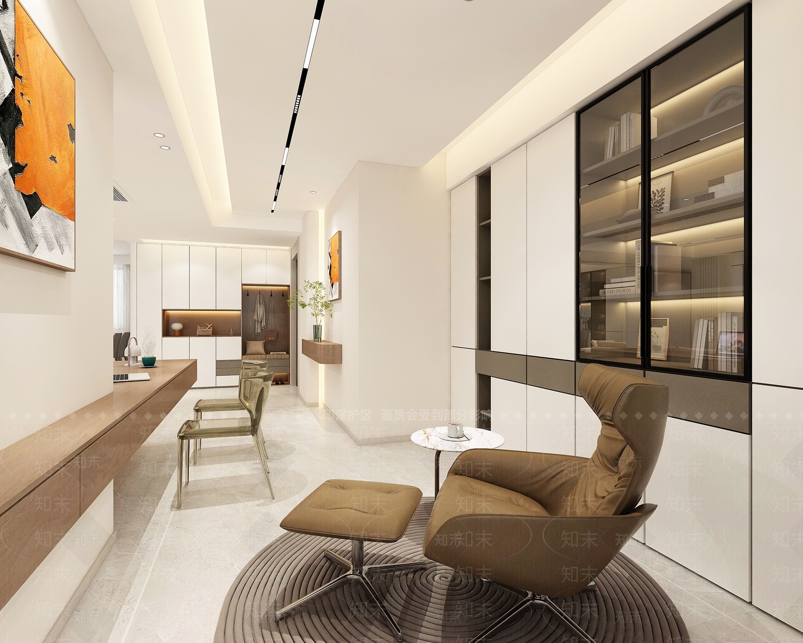 现代简约客餐厅3D模型下载【ID:1204549745】