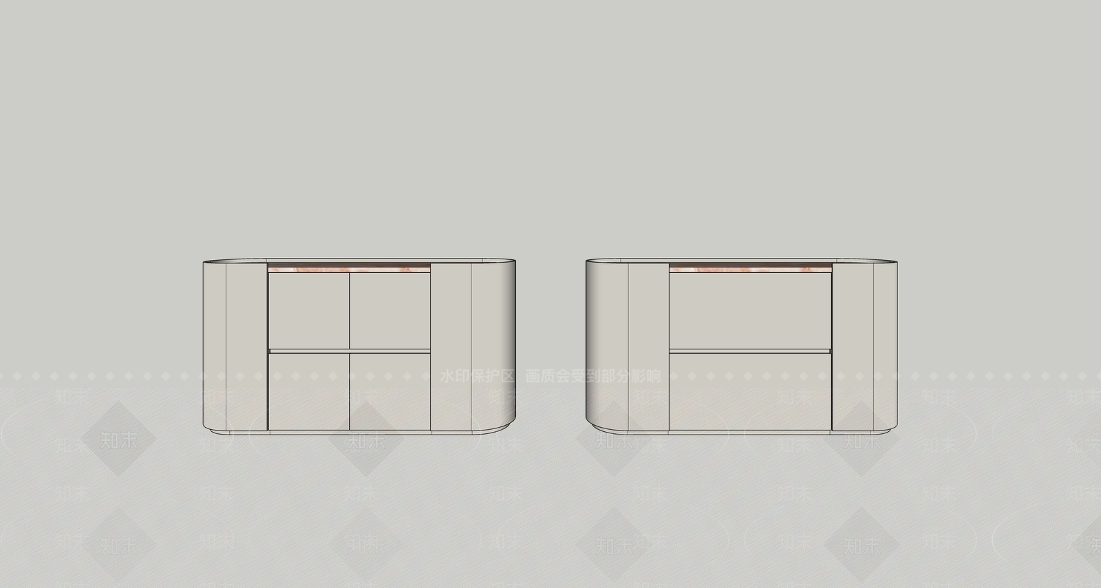 现代储物柜SU模型下载【ID:1204557404】