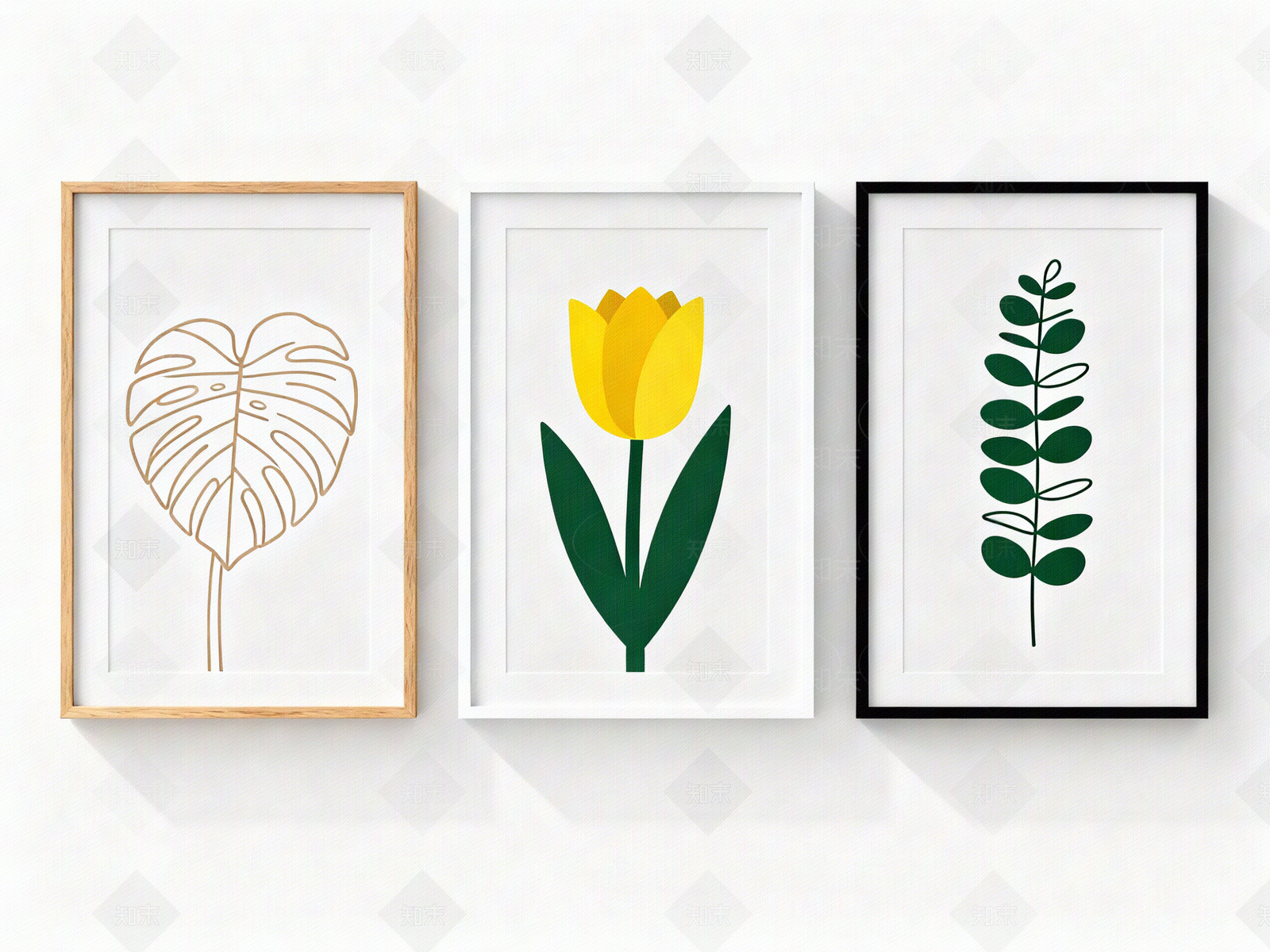 轻奢简约装饰画贴图下载【ID:1204560427】