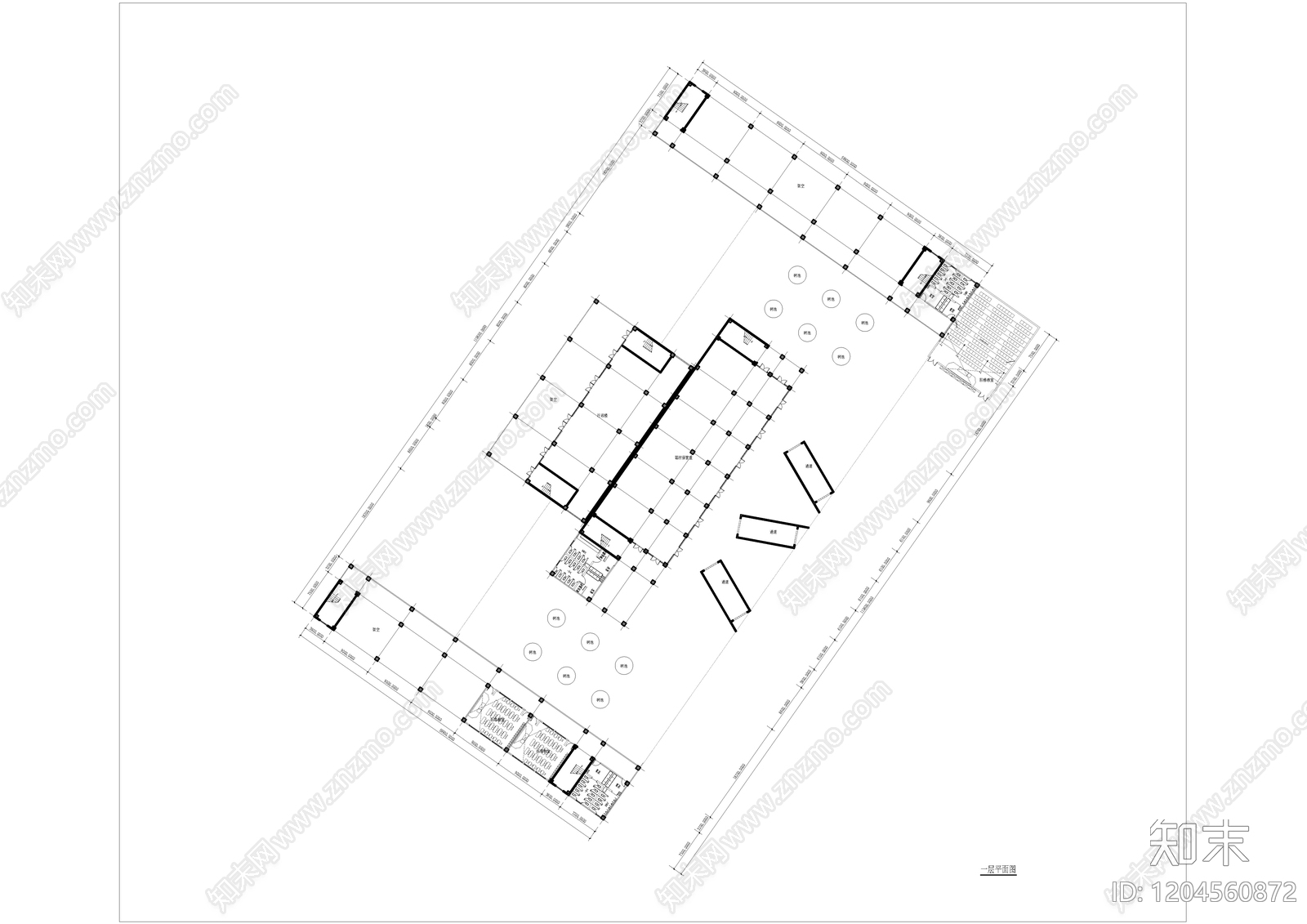 现代学校建筑cad施工图下载【ID:1204560872】