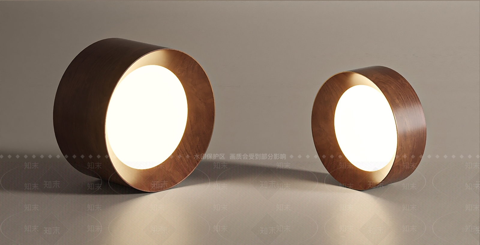中古侘寂筒灯射灯组合3D模型下载【ID:1204561544】