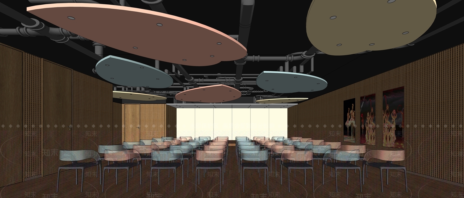 现代其他学校空间SU模型下载【ID:1204564341】