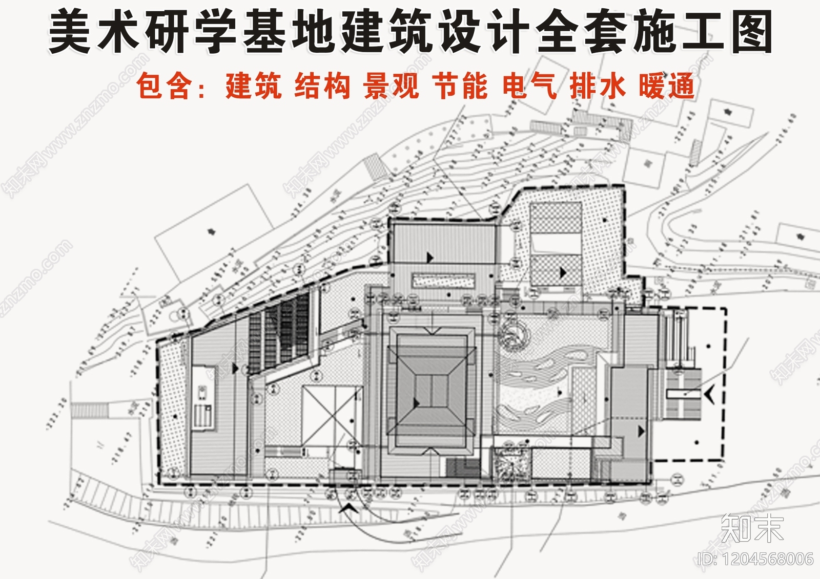现代其他教育空间cad施工图下载【ID:1204568006】