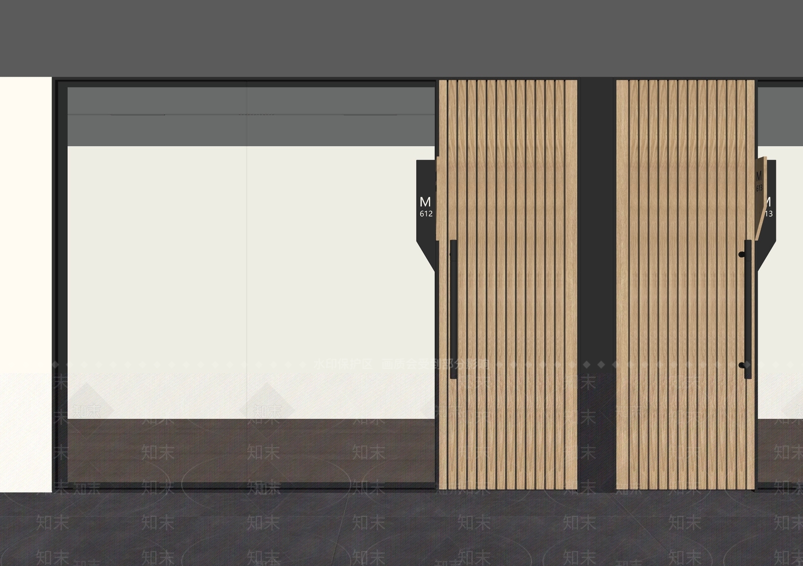 现代隔断SU模型下载【ID:1204568583】