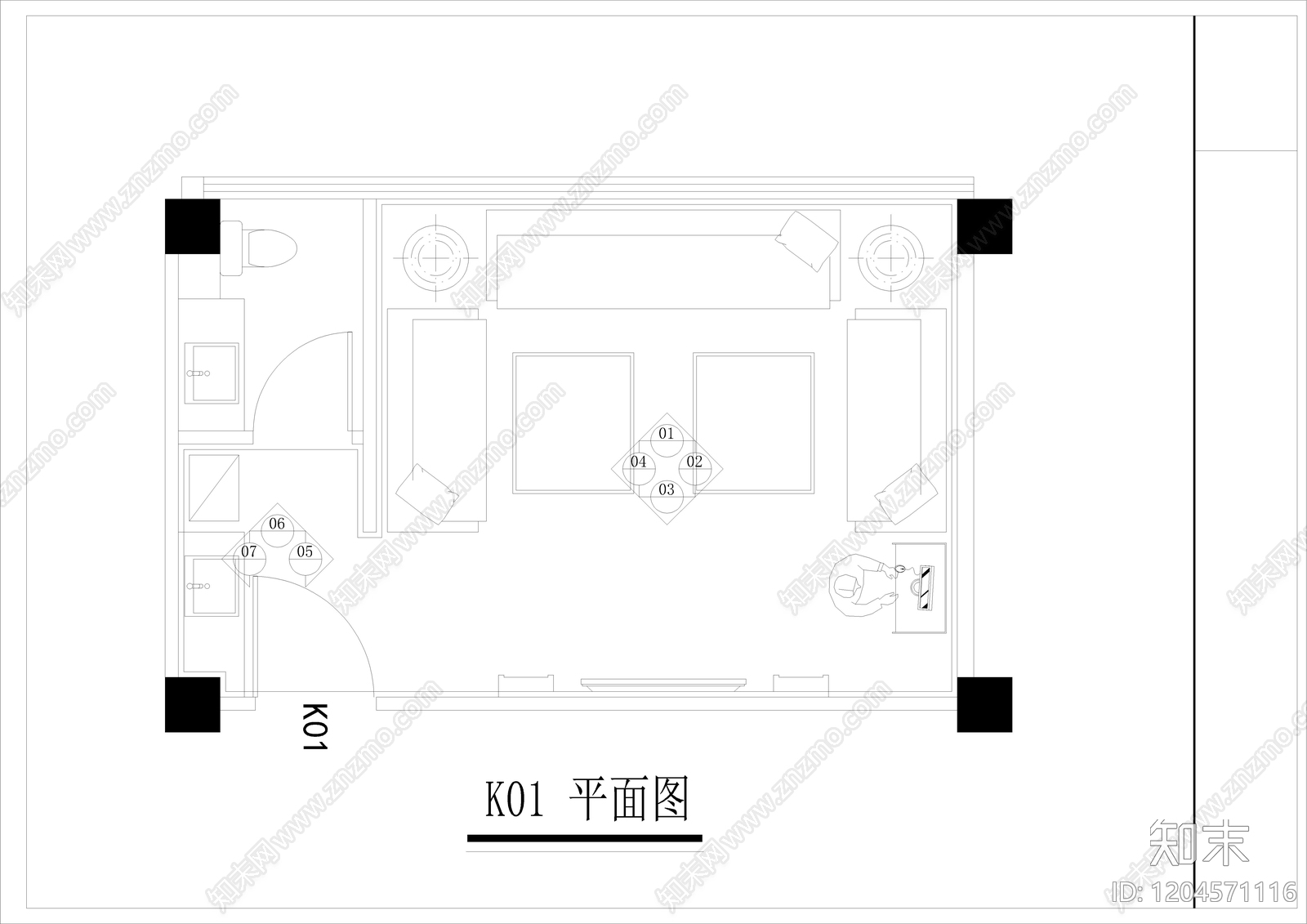 现代KTVcad施工图下载【ID:1204571116】