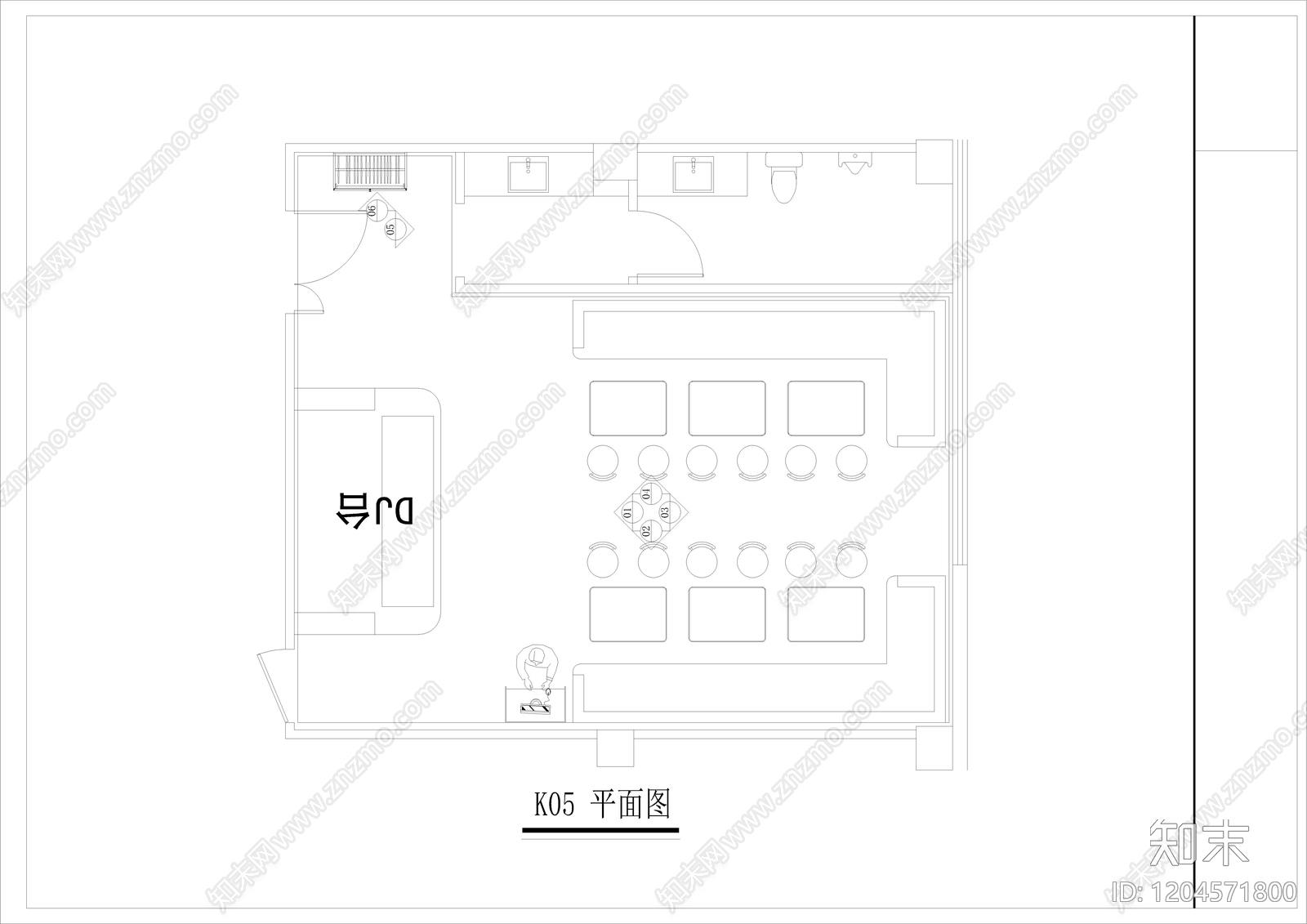 现代KTVcad施工图下载【ID:1204571800】