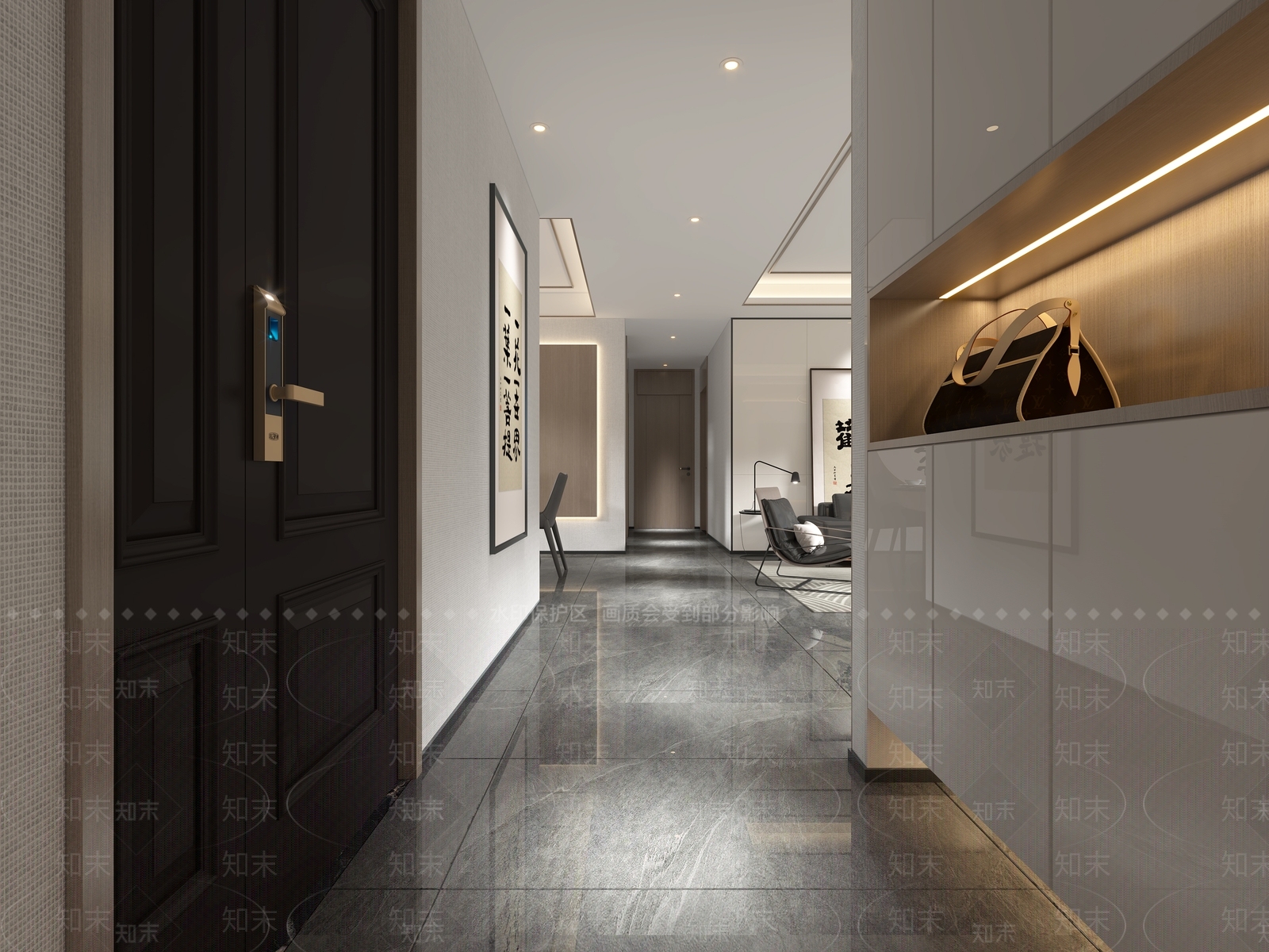 轻奢玄关3D模型下载【ID:1204574451】