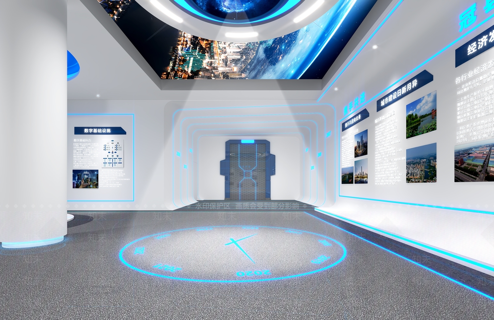 现代农业展厅3D模型下载【ID:1204575154】