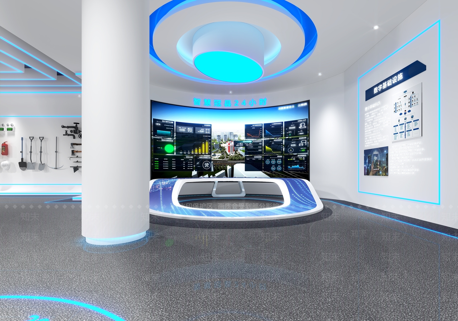 现代农业展厅3D模型下载【ID:1204575231】