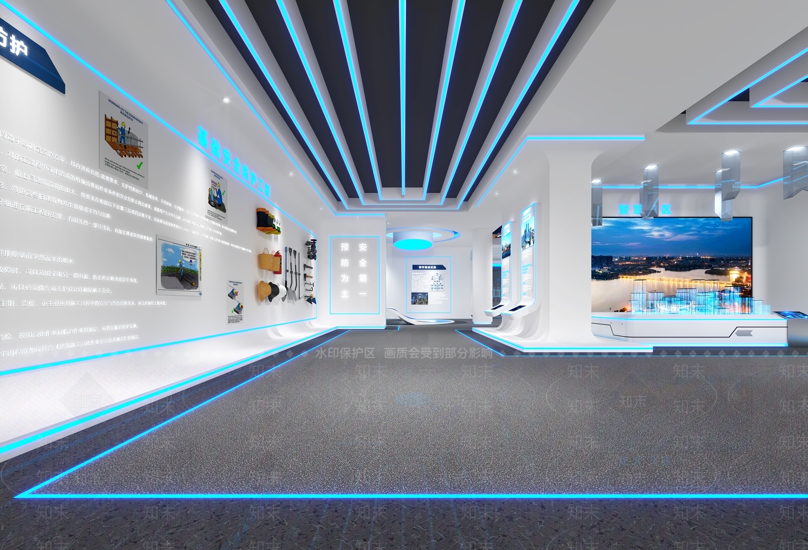 现代农业展厅3D模型下载【ID:1204575276】