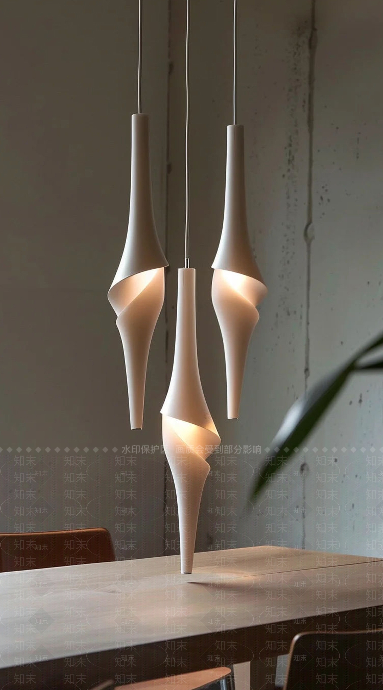 现代楼梯吊灯3D模型下载【ID:1204575958】