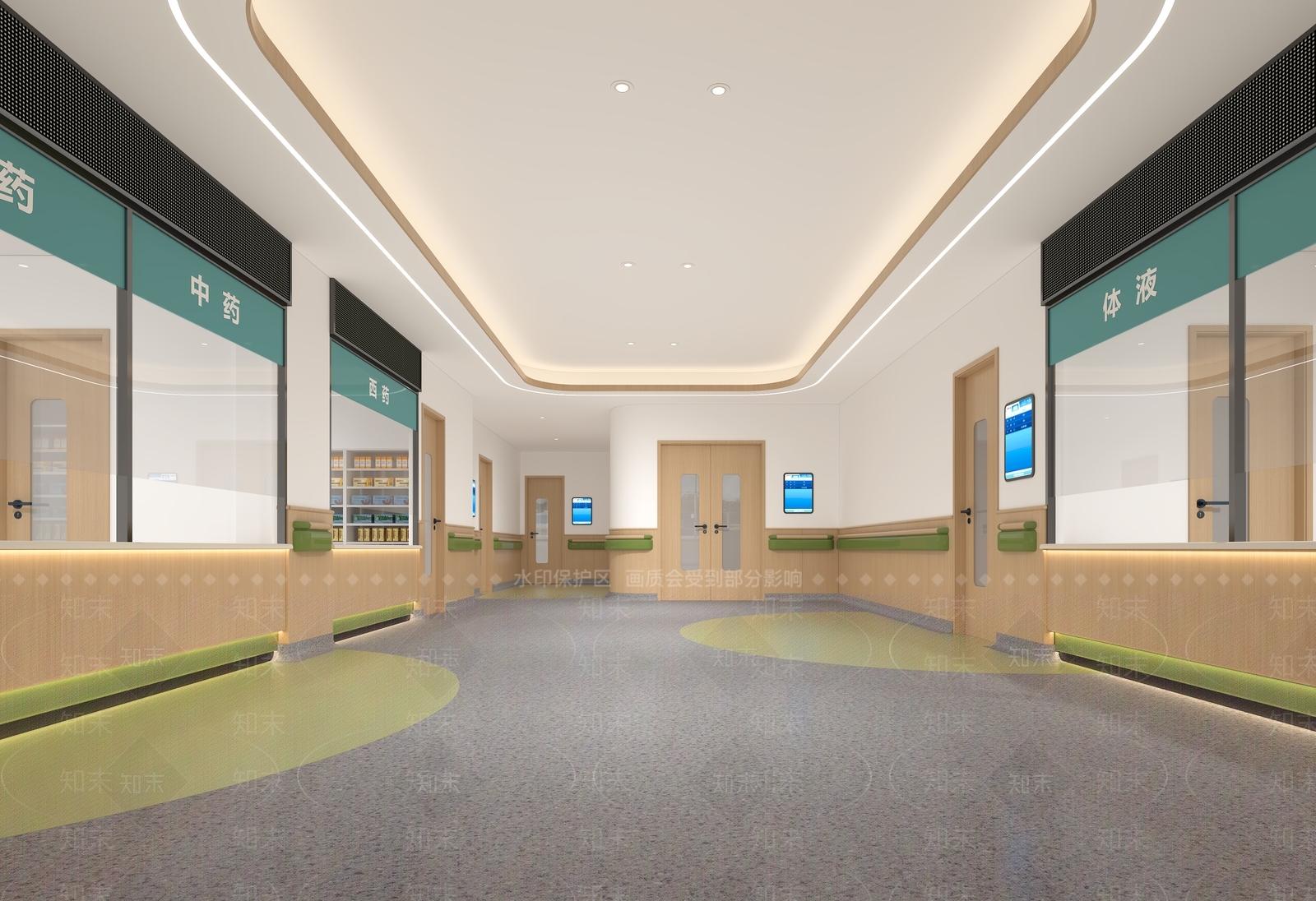 现代医院3D模型下载【ID:1204577590】