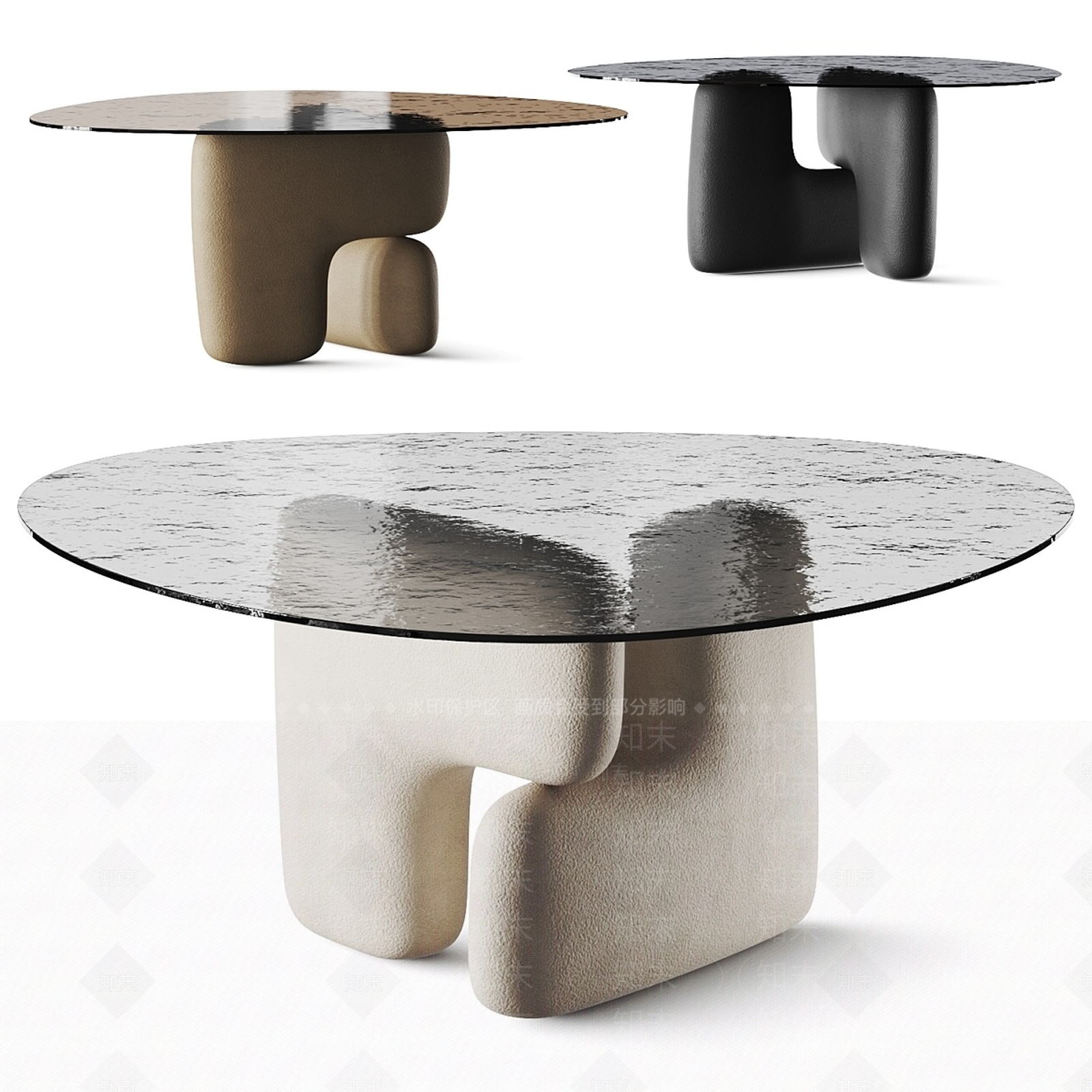 现代轻奢餐桌3D模型下载【ID:1204581476】