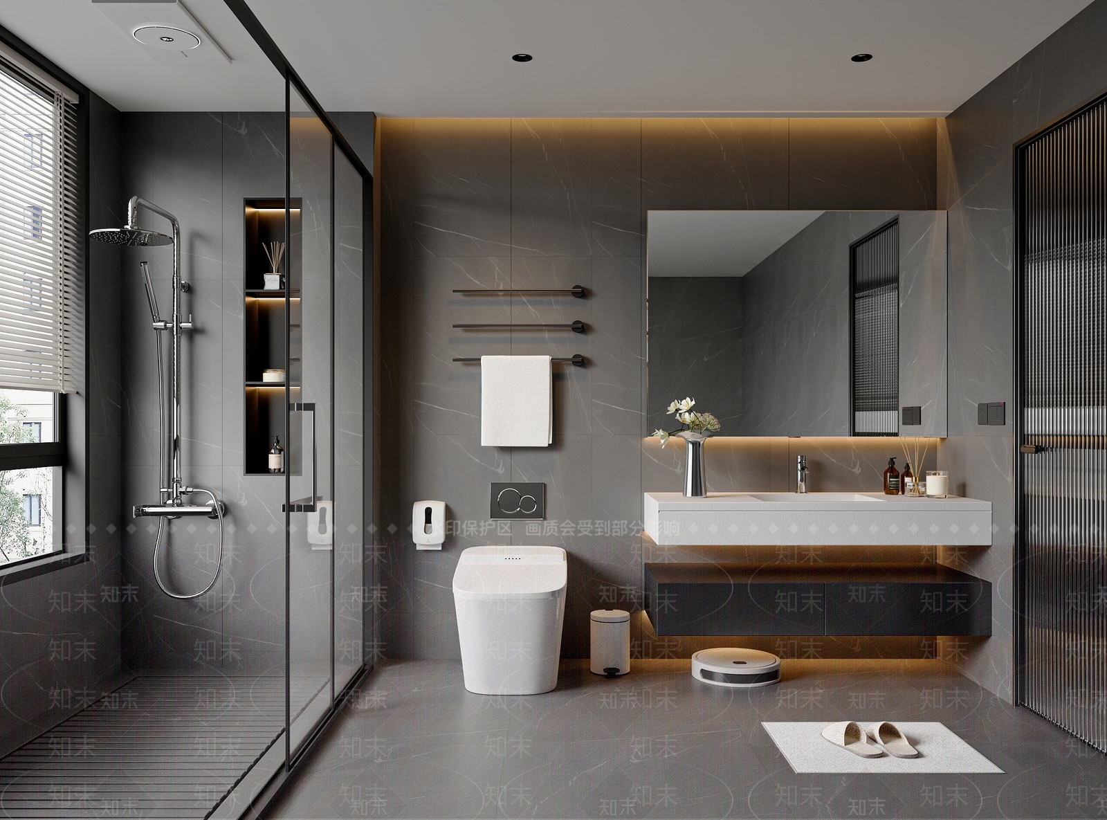 现代简约卫生间3D模型下载【ID:1204583867】