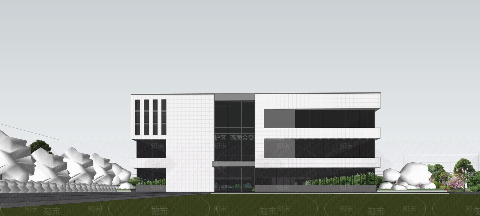 现代简约其他公共建筑SU模型下载【ID:1204585608】