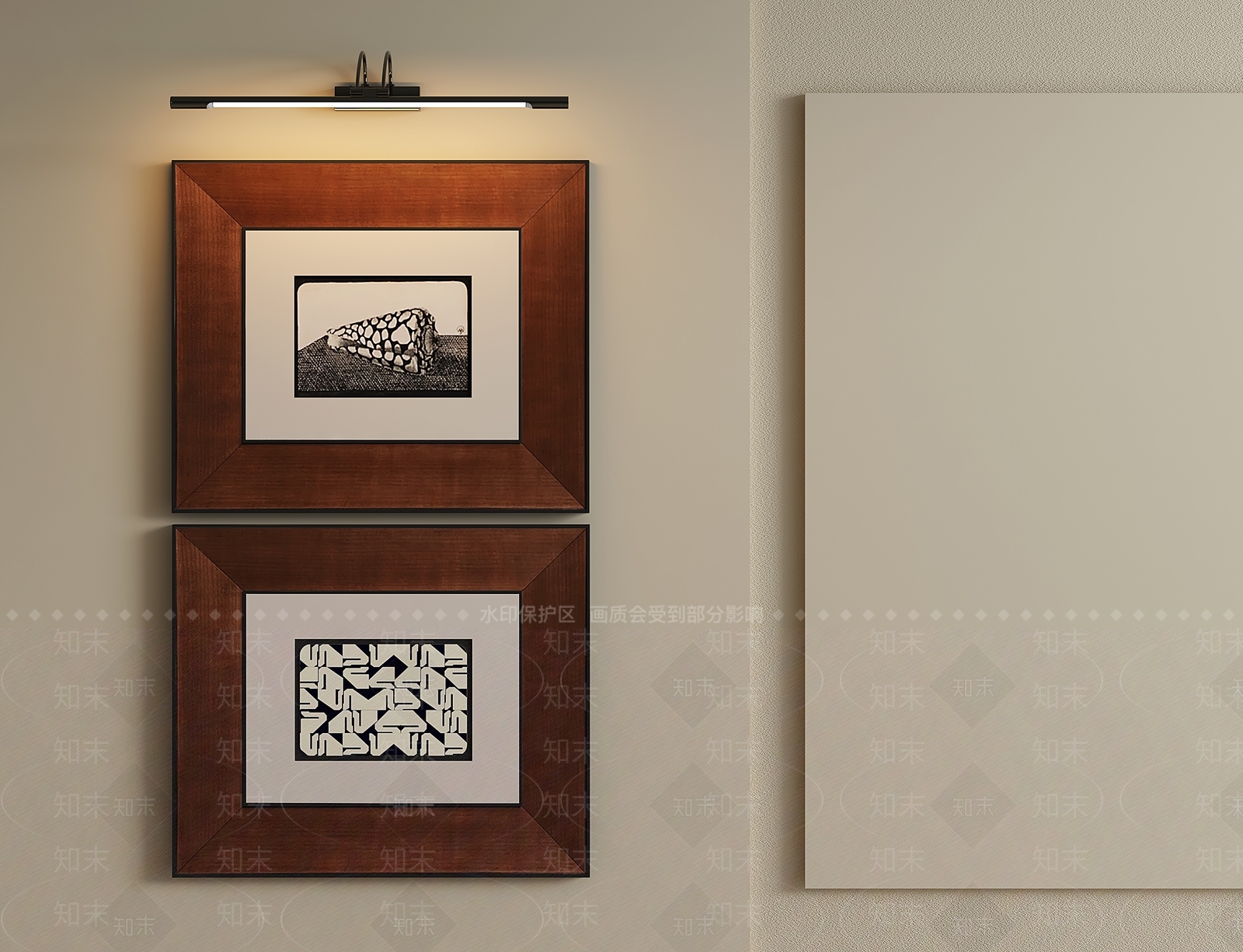 法式中古挂画组合SU模型下载【ID:1204588996】