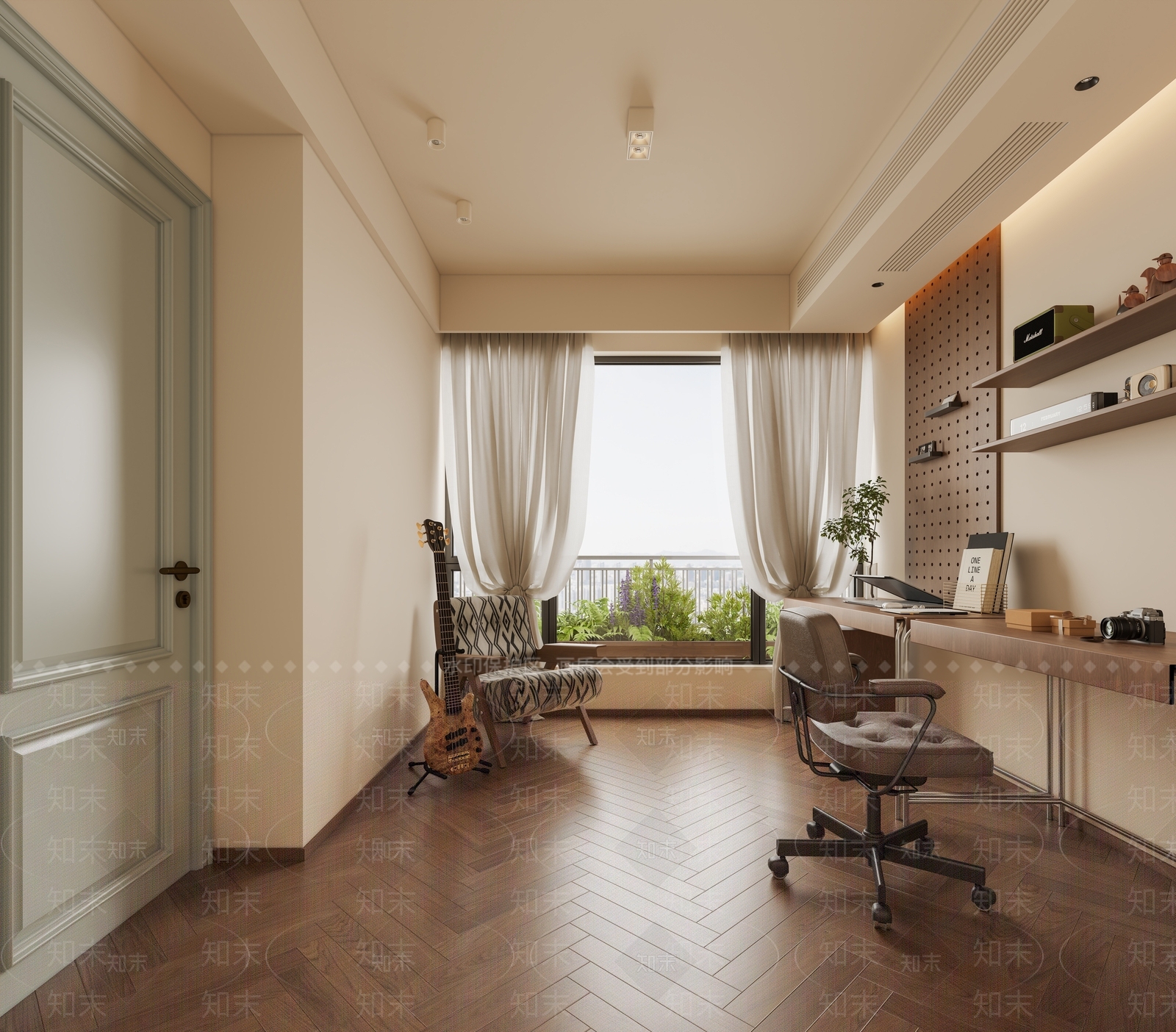 法式书房3D模型下载【ID:1204606784】