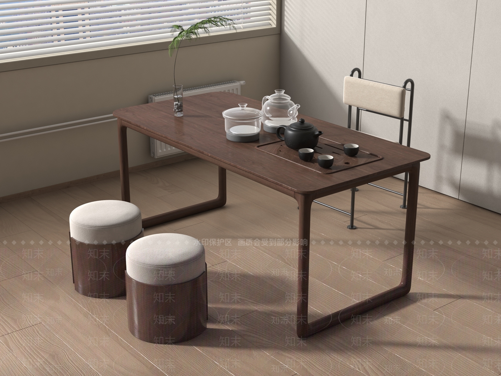 茶桌椅3D模型下载【ID:1204608661】