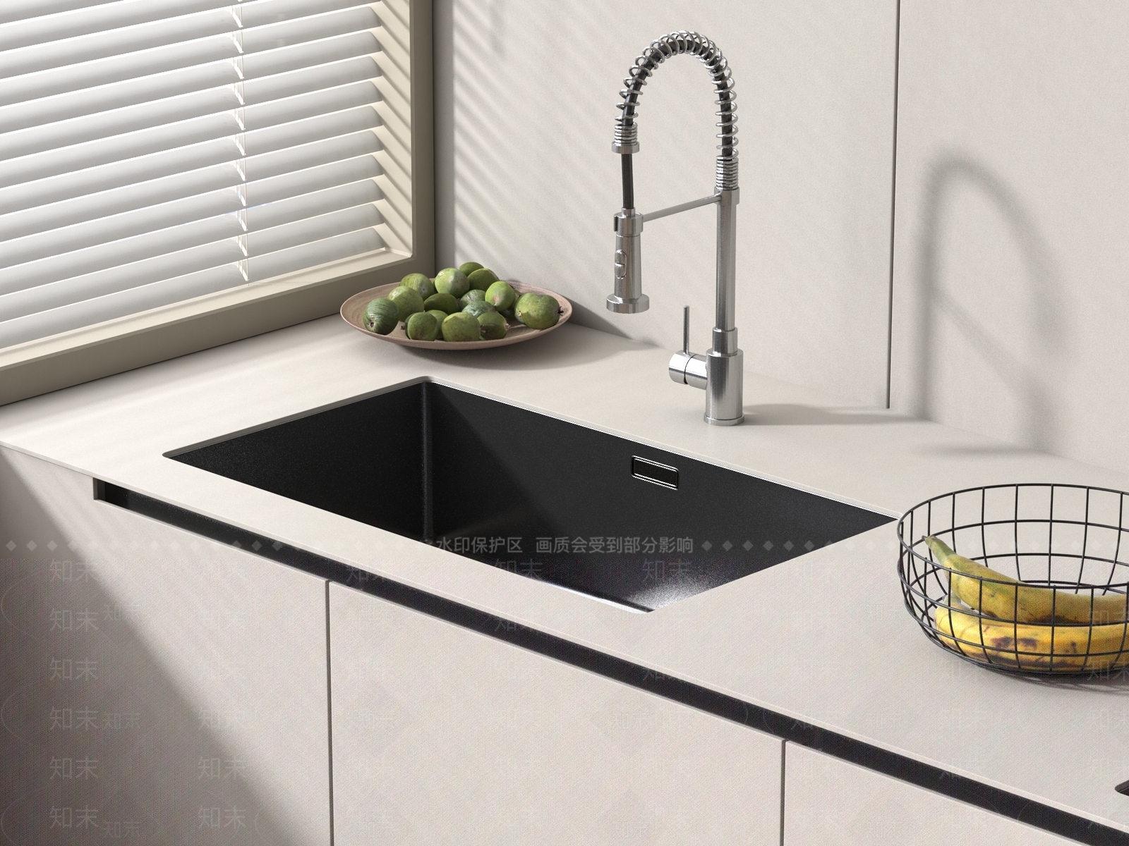 现代水槽SU模型下载【ID:1204608723】
