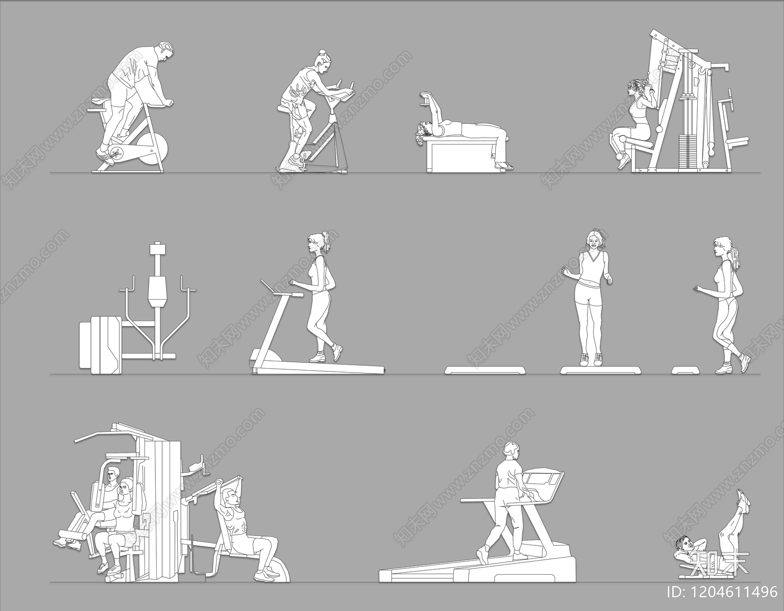 现代人物施工图下载【ID:1204611496】