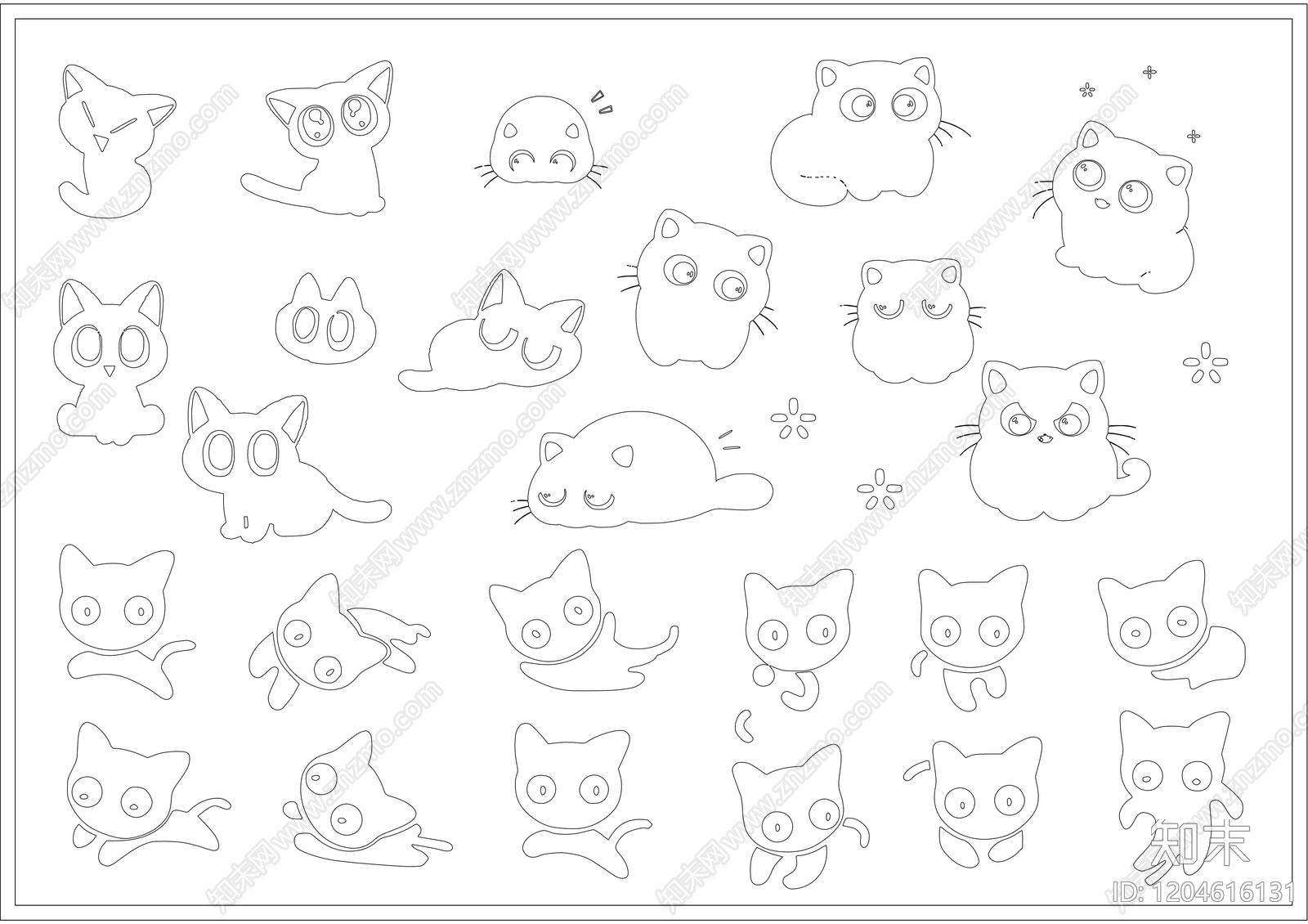 现代极简动物施工图下载【ID:1204616131】