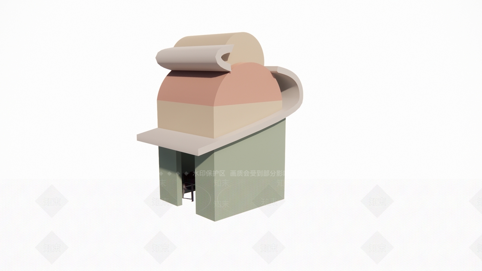 奶油其他公共建筑SU模型下载【ID:1204617097】