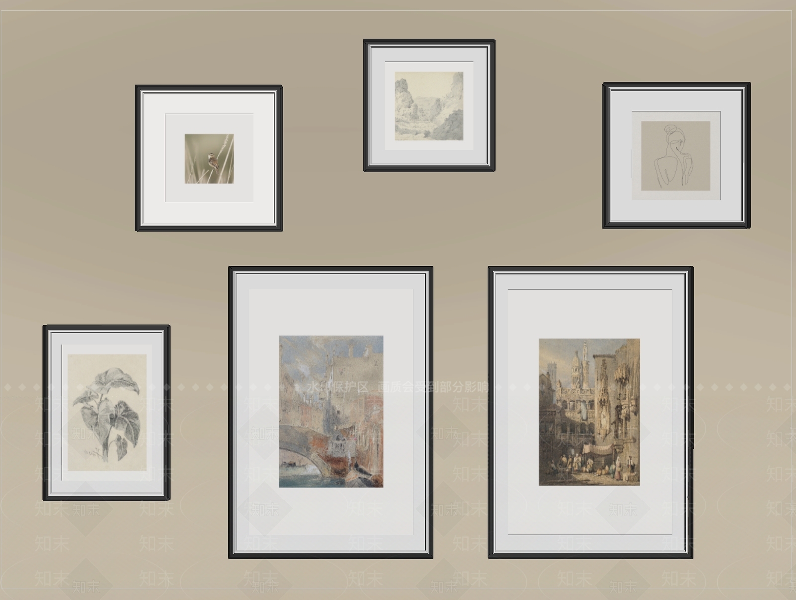 法式相框SU模型下载【ID:1204617524】