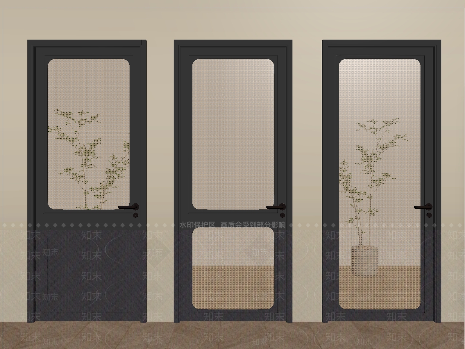 法式单开门SU模型下载【ID:1204617650】