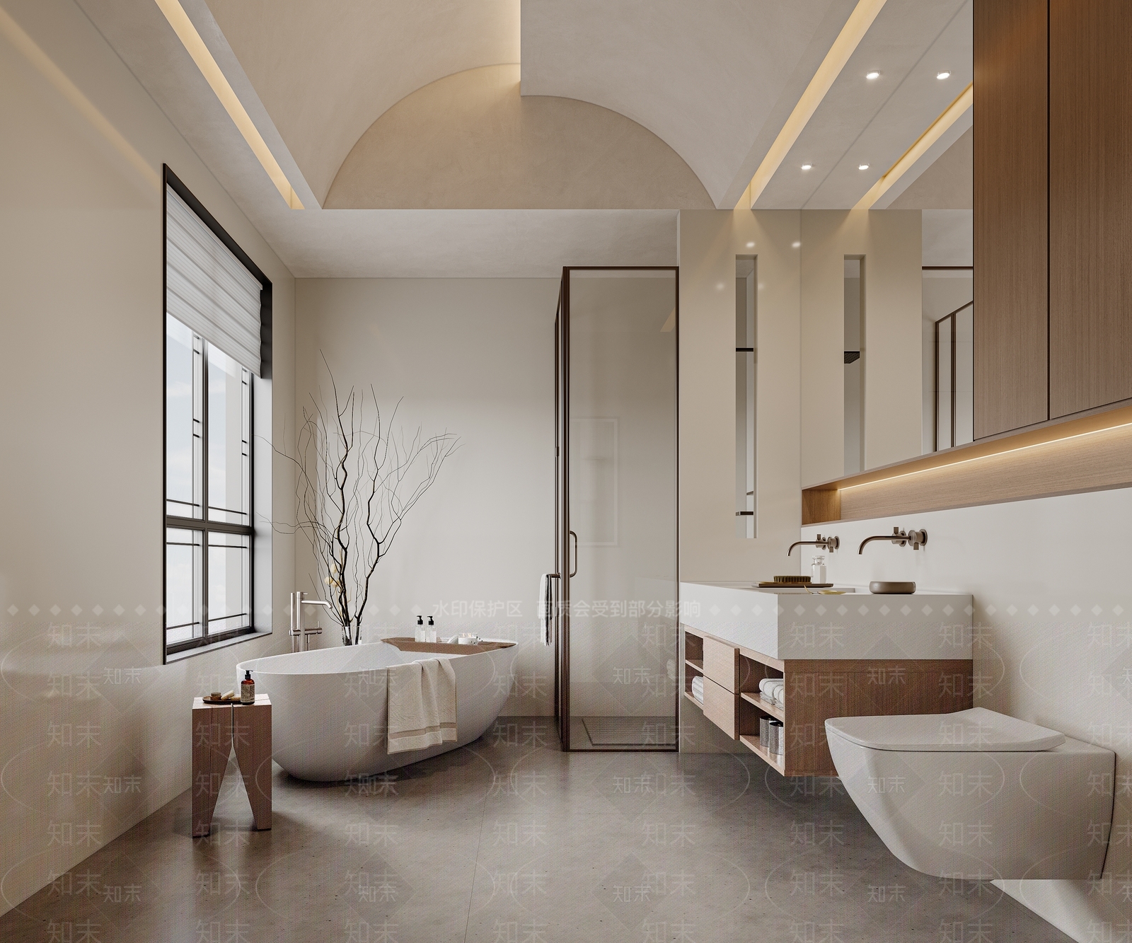 侘寂卫生间3D模型下载【ID:1204619770】