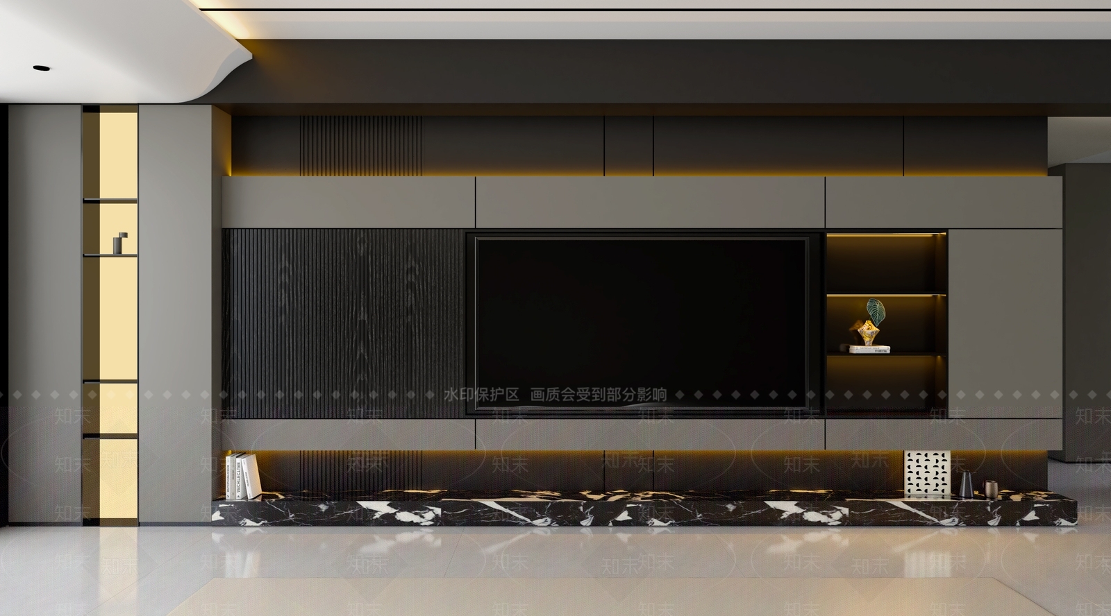 意式极简电视柜3D模型下载【ID:1204619908】