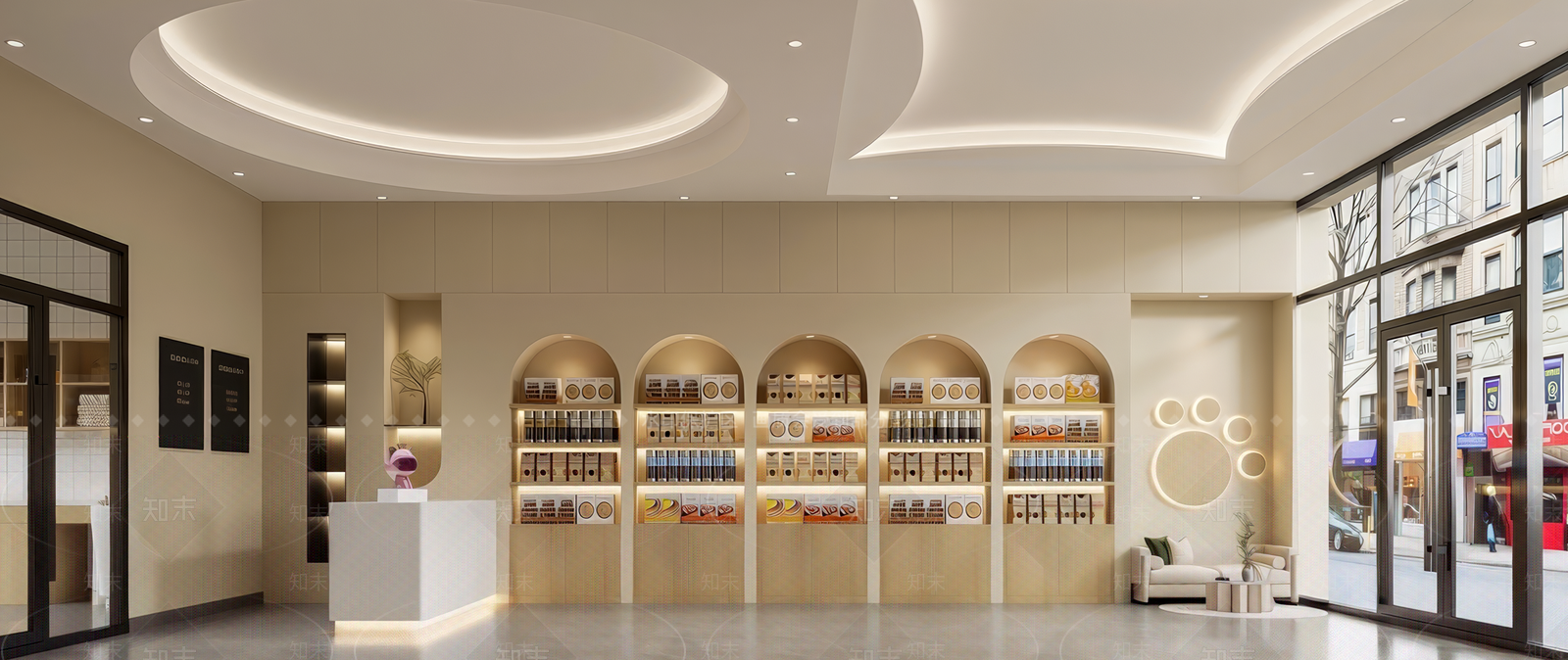 现代宠物店SU模型下载【ID:1204622394】