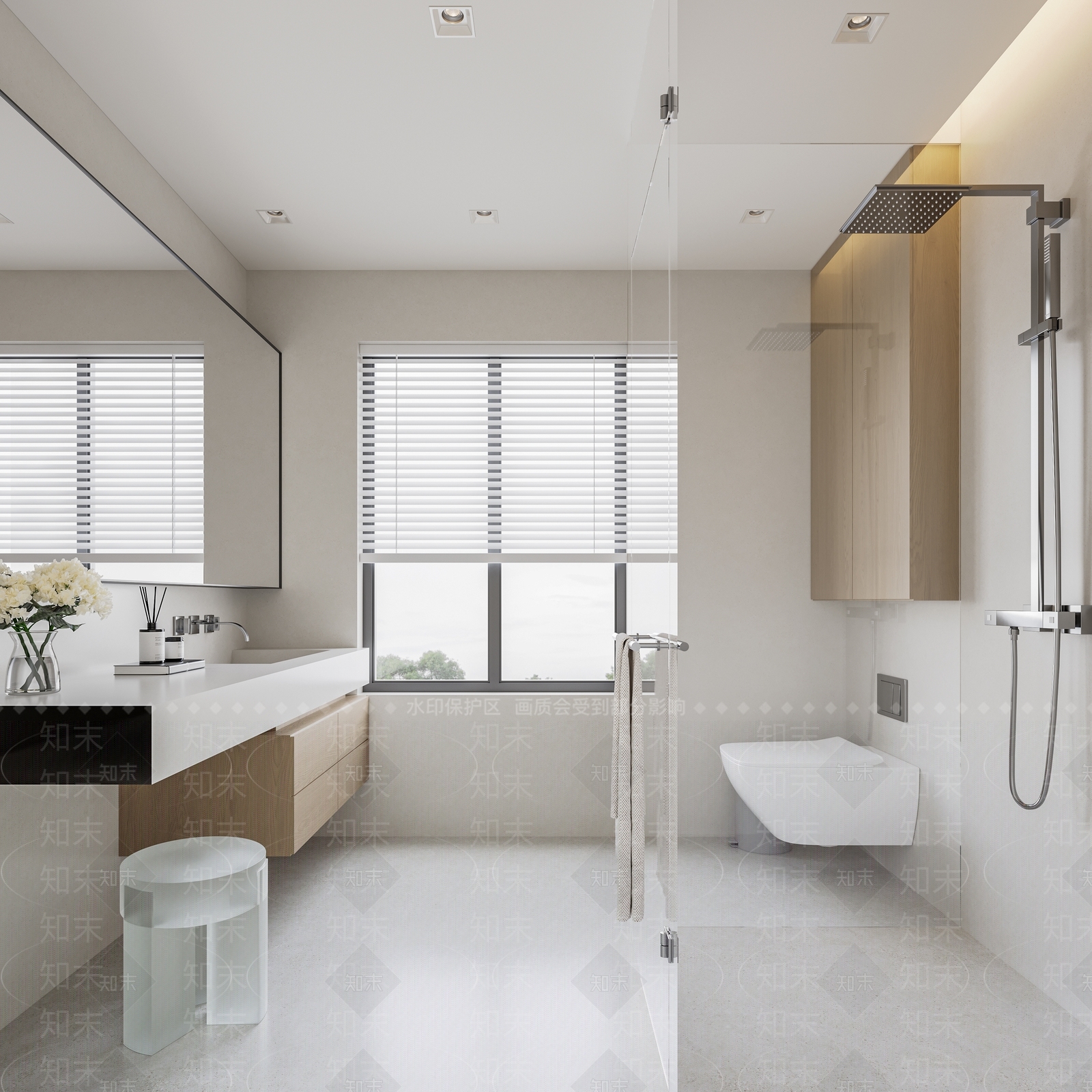 简约北欧卫生间3D模型下载【ID:1204623056】