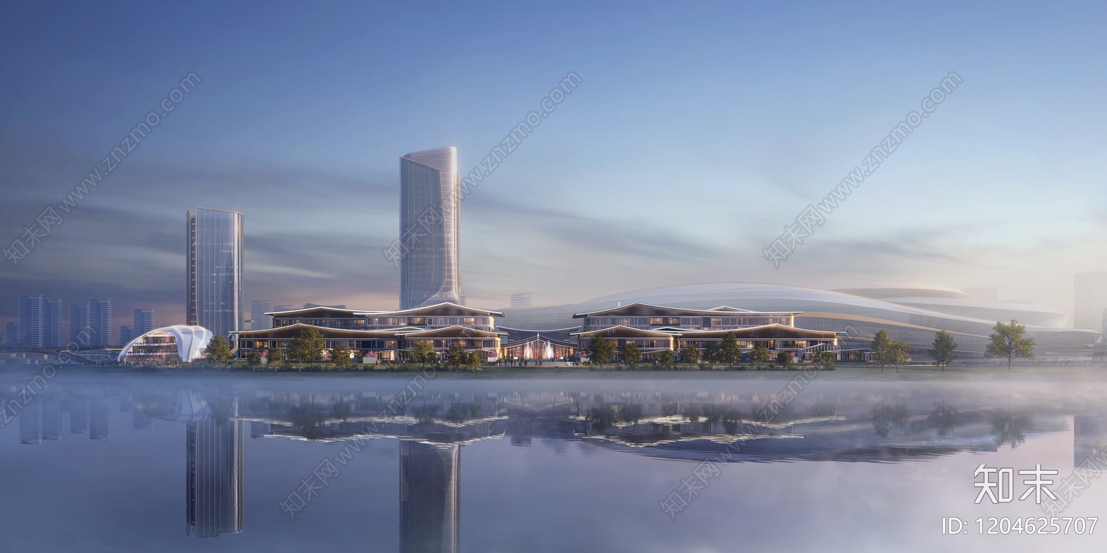 现代民宿建筑下载【ID:1204625707】
