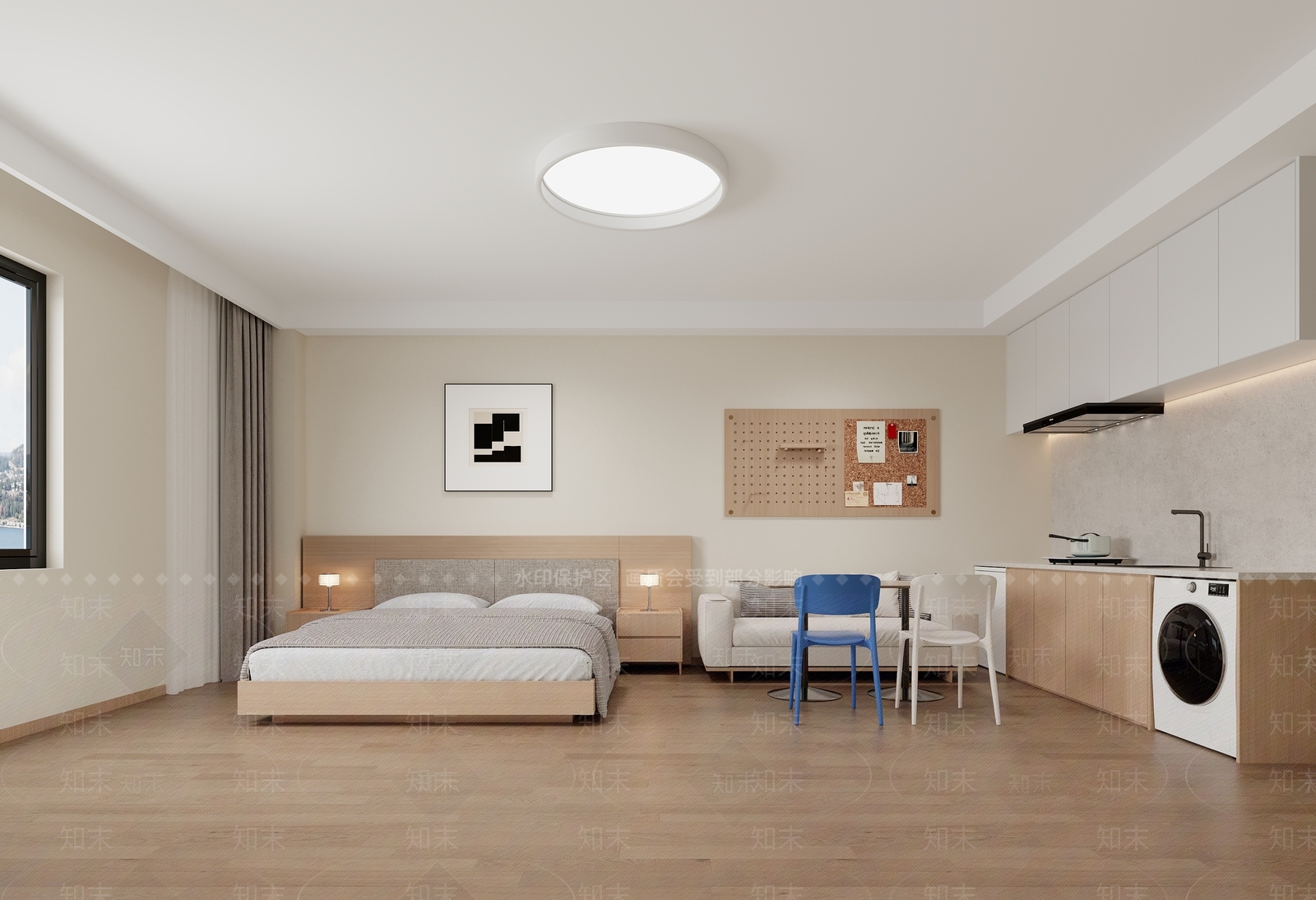 现代简约人才公寓3D模型下载【ID:1204638466】