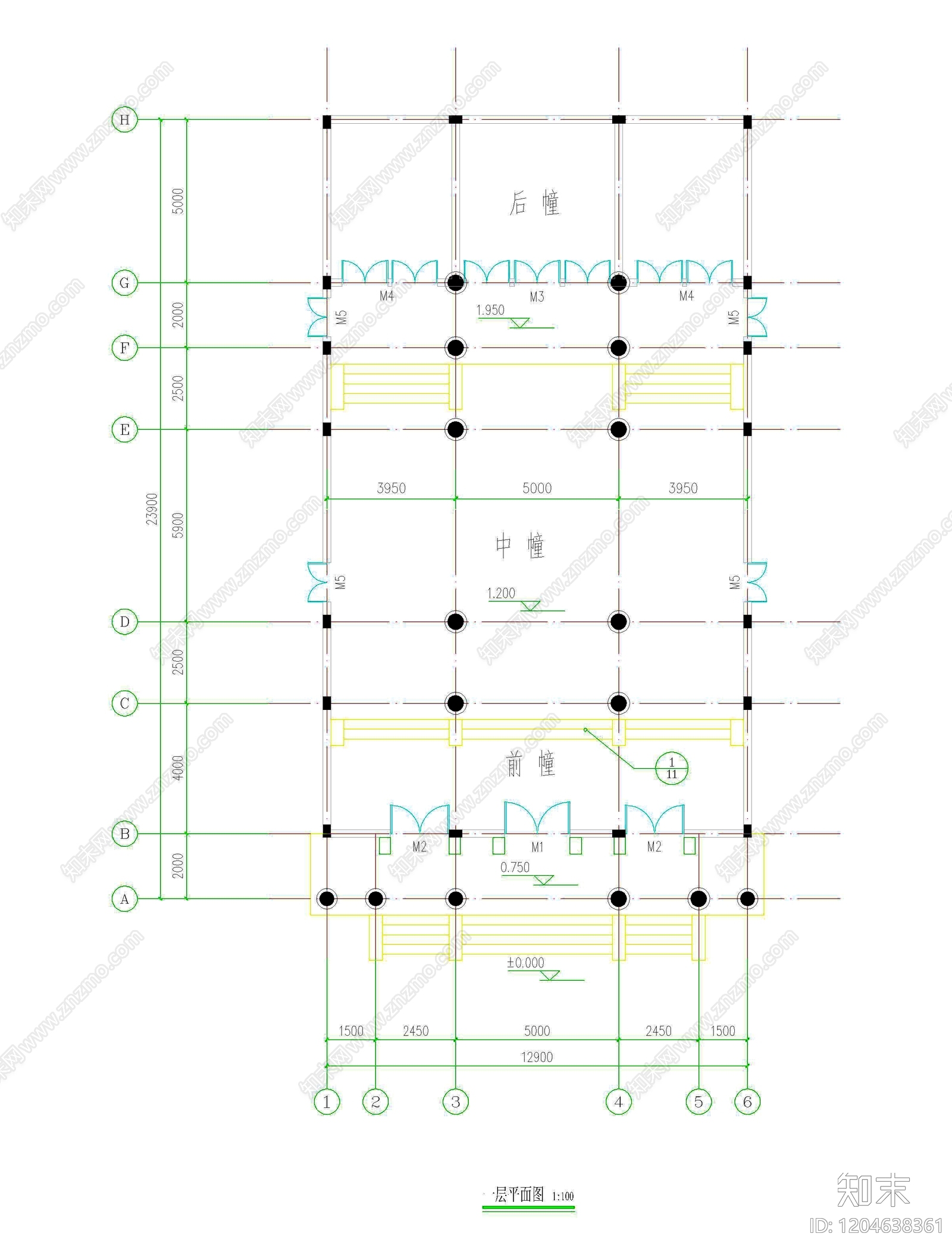 祠堂cad施工图下载【ID:1204638361】